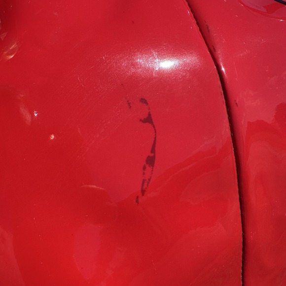 Coach Madison Sophia Bright Red Patent Leather Large Satchel Carriage Handbag - Picture 3 of 16